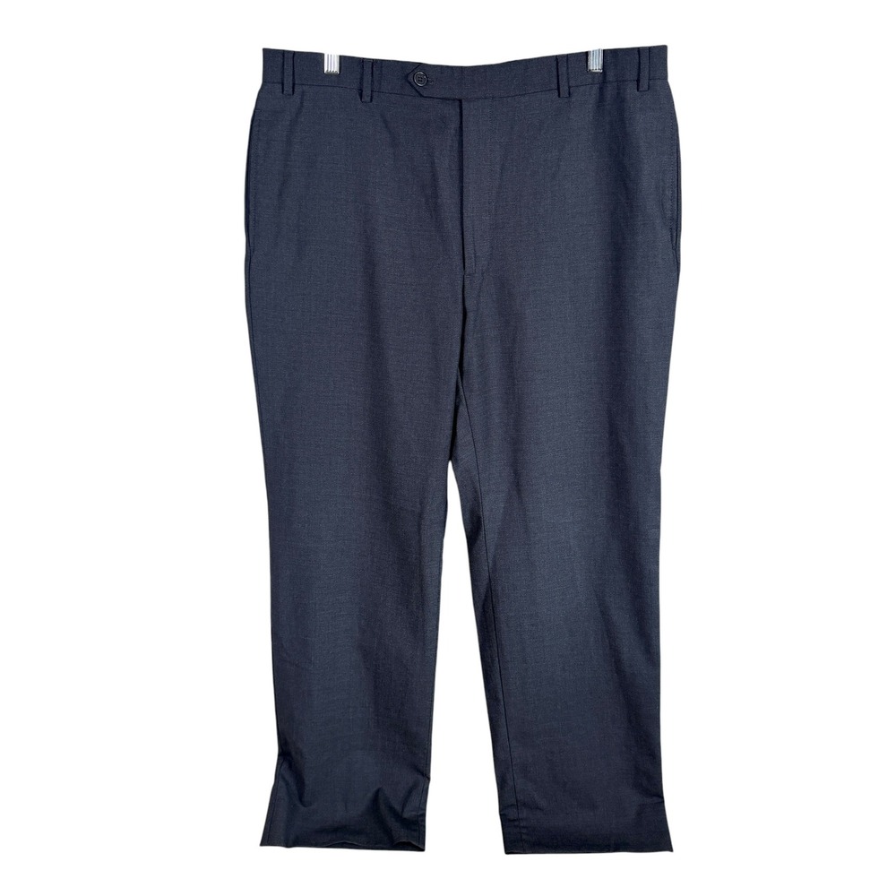Brooks Brothers 346 Dress Pants Mens Actual 36x31 Gray Stretch Wool Blend